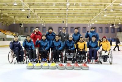 제12회 전국장애인동계체육대회 경남선수단 격려방문
