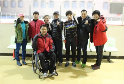 제11회 전국장애인동계체육대회 빙상 경남선수단 강화훈련 격려방문