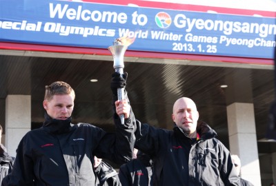 Special Olympics World Winter Games PyeongChang 2013 Final Leg Team 