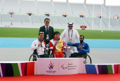 2014 인천장애인아시아경기대회 육상 시상식