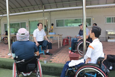 제37회 전국장애인체육대회 강화훈련 격려방문